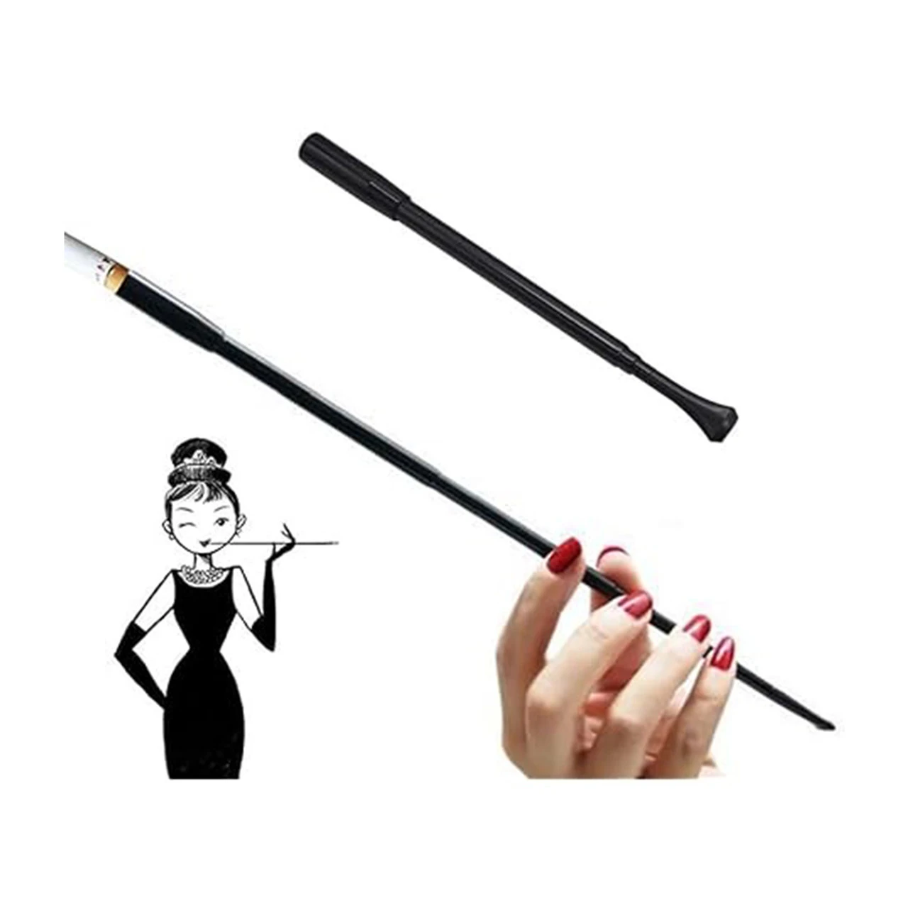 Extendable Cigarette Holder Black | 1920s | Accessories 1 Extendable Cigarette Holder Black | 1920s | Accessories