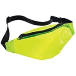 Neon Yellow Transparent Fanny Pack | 1980s | Accessories