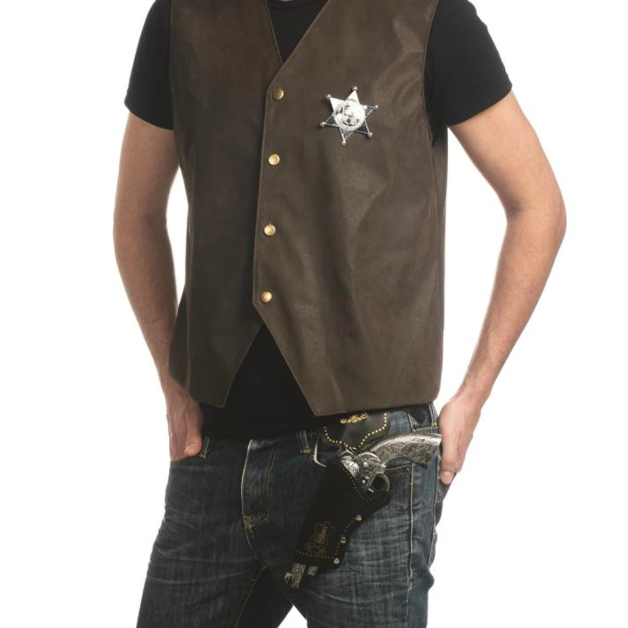 Silver Cowboy Gun With Holster And Badge | Western | Play Weapons | Accessories 1 Silver Cowboy Gun With Holster And Badge | Western | Play Weapons | Accessories