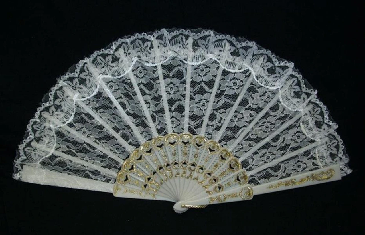Lace Fan White | 1920s | Accessories 1 Lace Fan White | 1920s | Accessories
