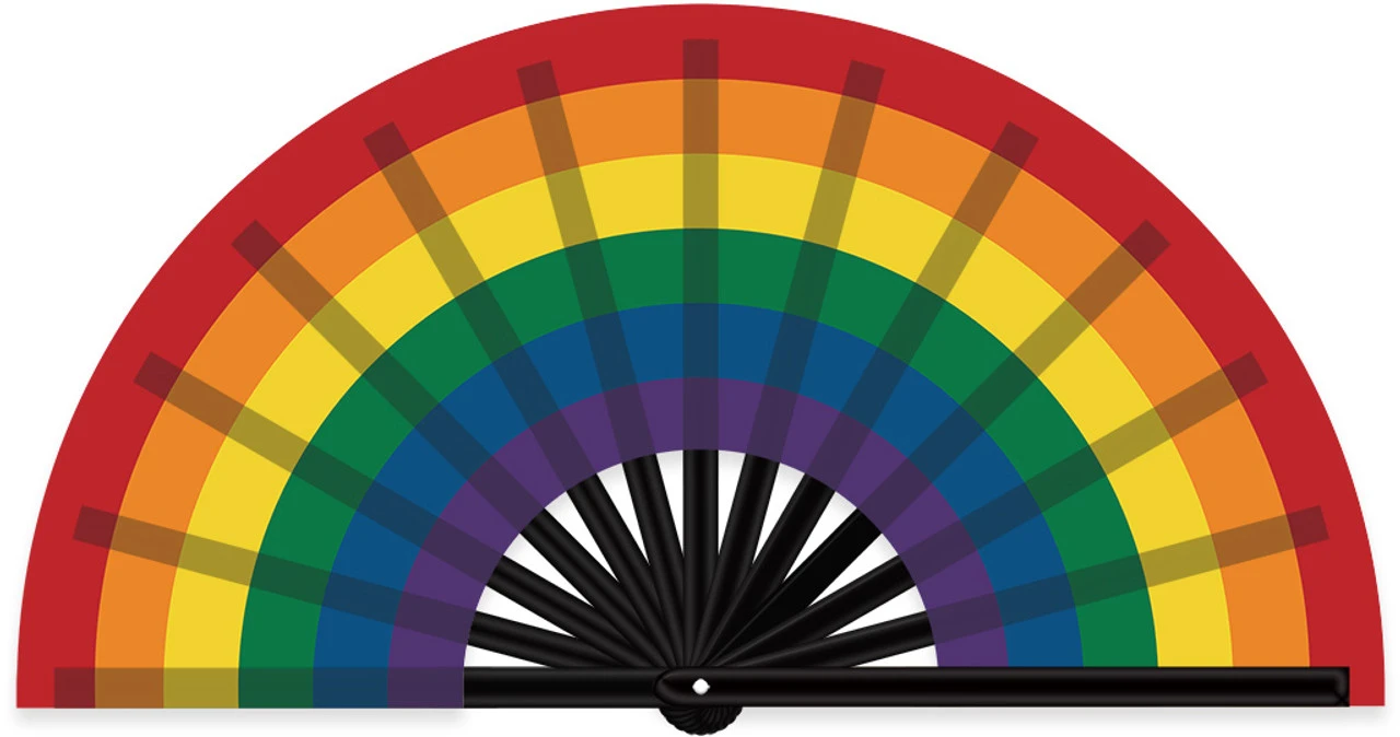 Rainbow Clacker Fan | Pride | Accessories 1 Rainbow Clacker Fan | Pride | Accessories