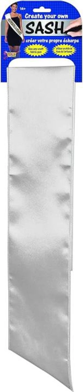 White DIY Sash | Novelty | Accessories 1 White DIY Sash | Novelty | Accessories