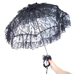 Black Lace Parasol | Victorian | Accessories
