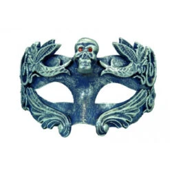 Venetian Blue Mask With Skull | Masquerade | Accessories