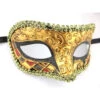 Venetian Baroque Gold And Black Filigree Detail Mask | Masquerade Masks