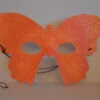Neon Orange Butterfly Mask | Masquerade | Accessories