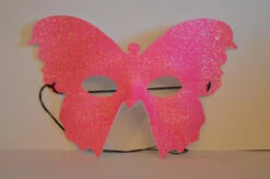 Neon Pink Butterfly Mask | Masquerade | Accessories