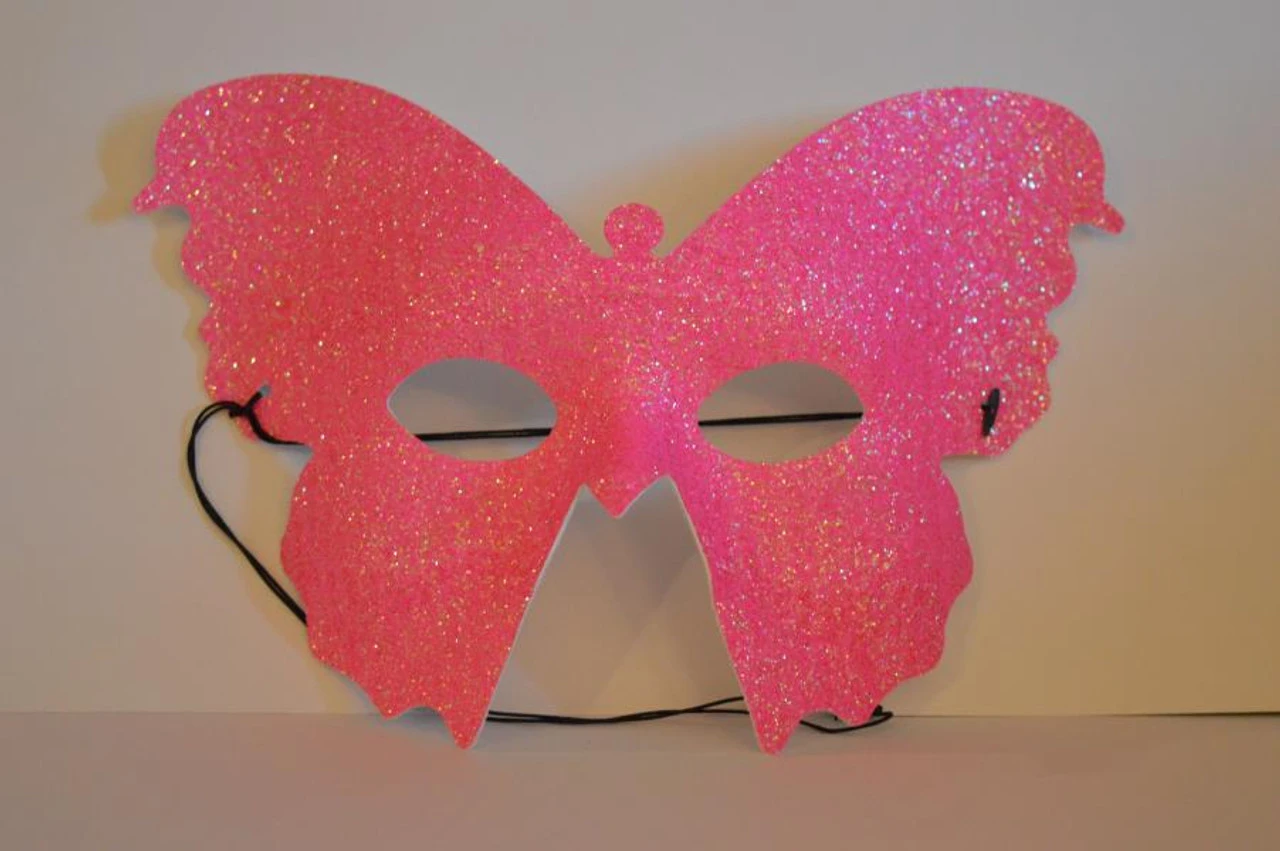 Neon Pink Butterfly Mask | Masquerade | Accessories 1 Neon Pink Butterfly Mask | Masquerade | Accessories