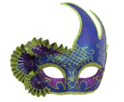 Mardi Gras Purple Gliiter Masquerade Mask | Mardi Gras | Masquerade Masks