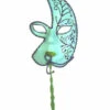 Half Face Mask On A Stick | Masquerade | Accessories