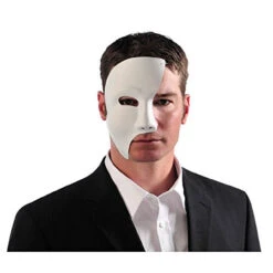 White Phantom Opera Mask | Masquerade | Accessories