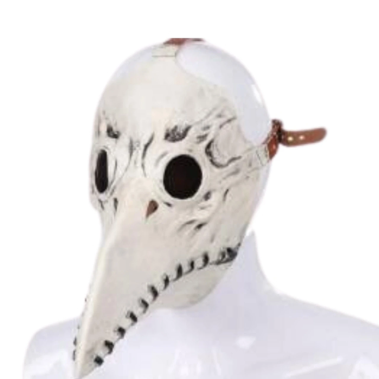 White Plague Doctor Latex Mask | Medieval | Accessories 1 White Plague Doctor Latex Mask | Medieval | Accessories