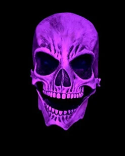 UV Glow Pink Skull Mask | Halloween | Accessories