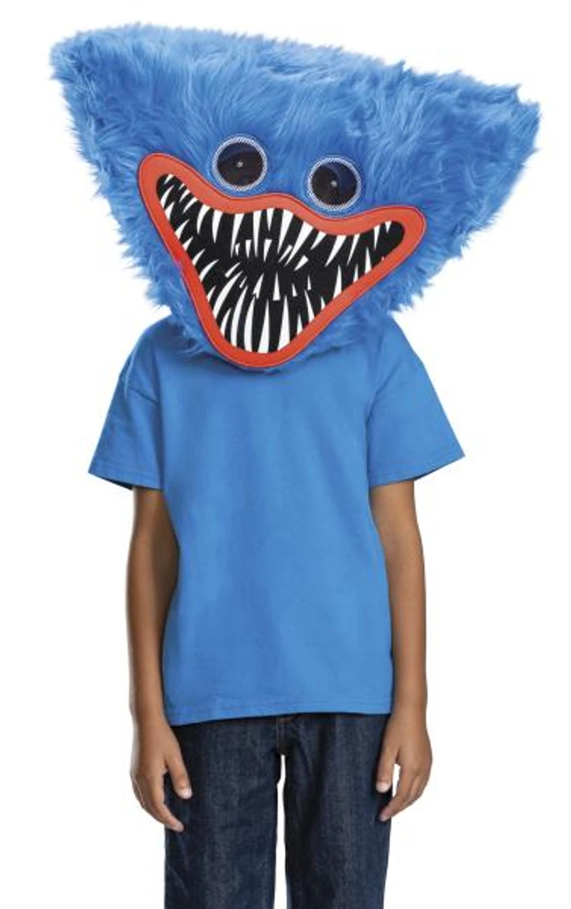 Huggy Wuggy Poppy Playtime Plush Mask | Poppy Playtime | Character Masks 1 Huggy Wuggy Poppy Playtime Plush Mask | Poppy Playtime | Character Masks