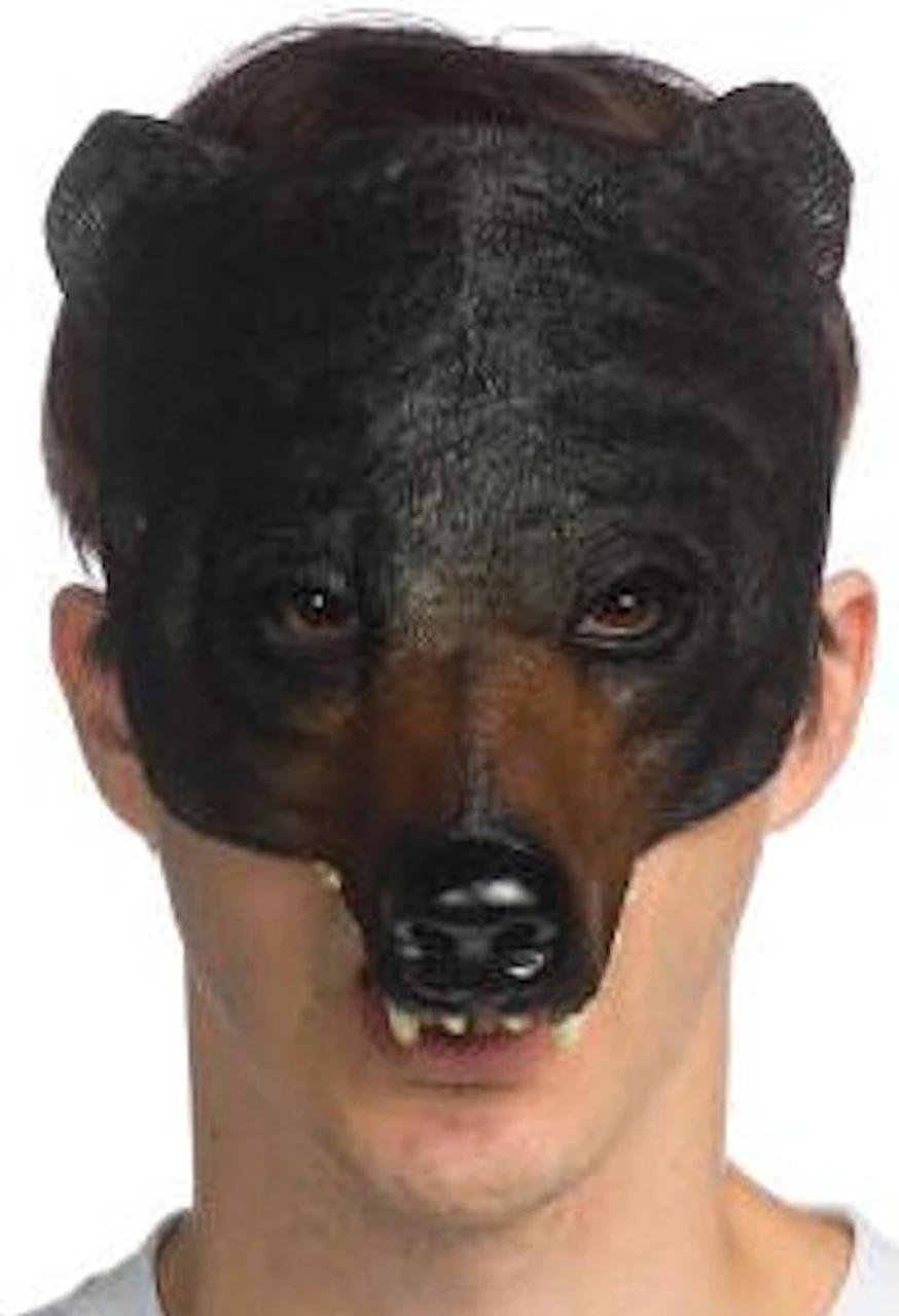 Black Bear Supersoft Animal Mask | Animal Masks 1 Black Bear Supersoft Animal Mask | Animal Masks