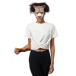 Leopard Mask And Plush Tail Set | Animal Masks