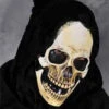 Hooded Grim Reaper Skull Latex Mask | Halloween | Horror Masks | Accessories