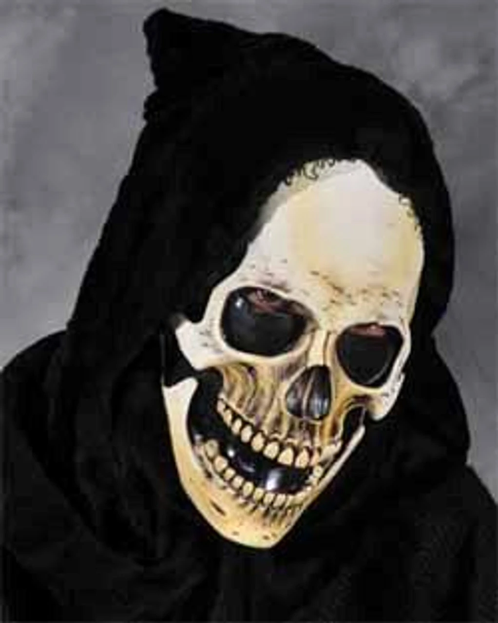 Hooded Grim Reaper Skull Latex Mask | Halloween | Horror Masks | Accessories 1 Hooded Grim Reaper Skull Latex Mask | Halloween | Horror Masks | Accessories