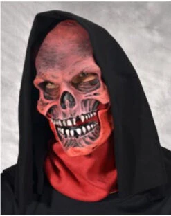 Red Death Skull Grim Reaper Latex Mask | Halloween | Horror Masks | Accessories