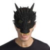 Mythical Fantasy Black Dragon Supersoft Mask | Animal Masks