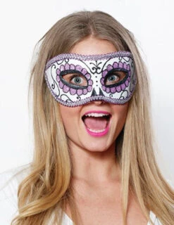 Day Of The Dead White Eye Mask | Day Of The Dead | Accessories
