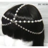 Silver Head Chain With Pearls | Crowns And Tiaras