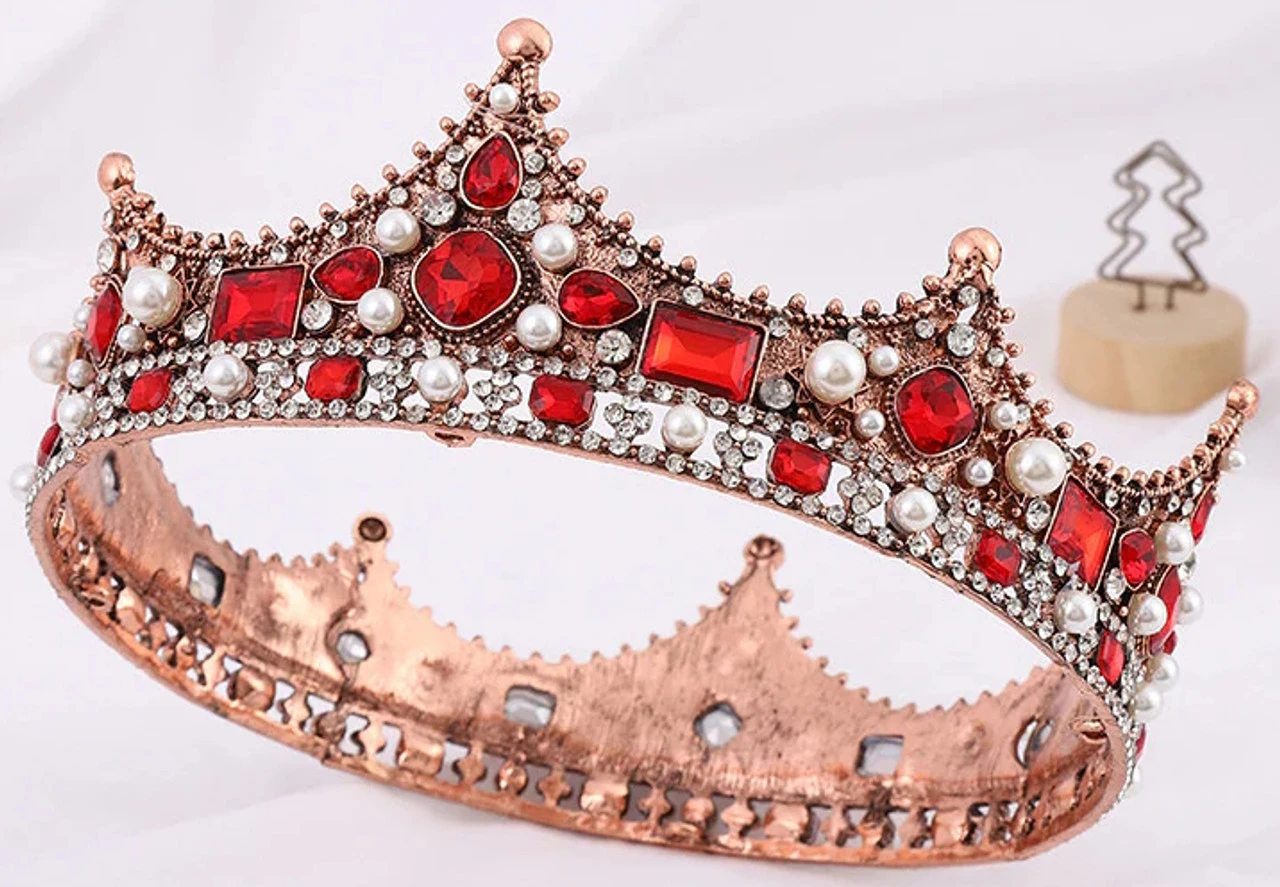 Bronze Prince Crown With Red Gems | Crowns And Tiaras | Crowns And Tiaras 1 Bronze Prince Crown With Red Gems | Crowns And Tiaras | Crowns And Tiaras