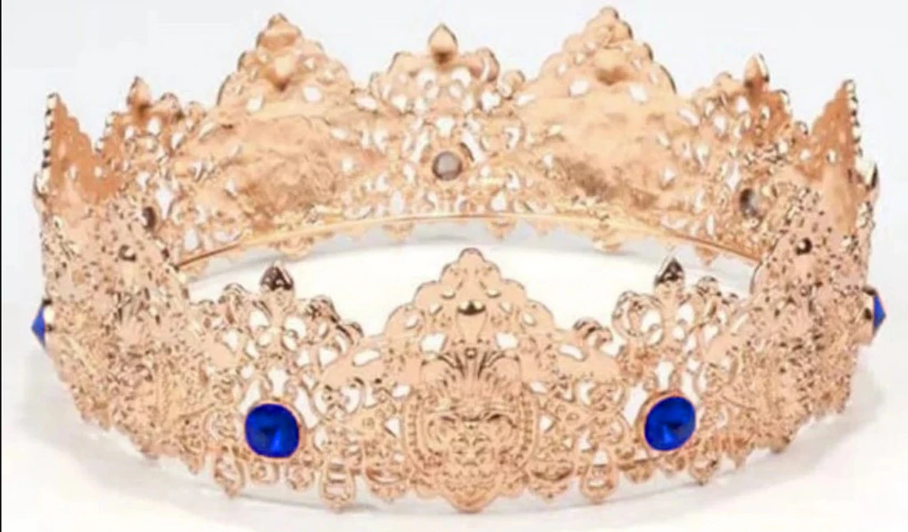 Gold Filigree Crown With Blue Gems | Crowns And Tiaras | Crowns And Tiaras 1 Gold Filigree Crown With Blue Gems | Crowns And Tiaras | Crowns And Tiaras