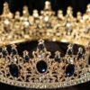Gold Kings Crown Black And Clear Gems | Crowns And Tiaras | Crowns And Tiaras