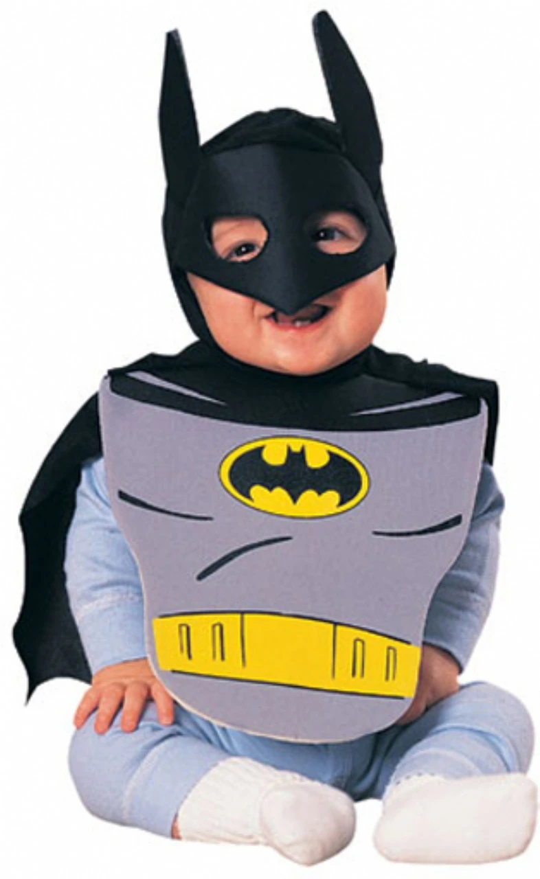 Batman Bib And Cape Infant Set | DC | Childrens Costumes 1 Batman Bib And Cape Infant Set | DC | Childrens Costumes
