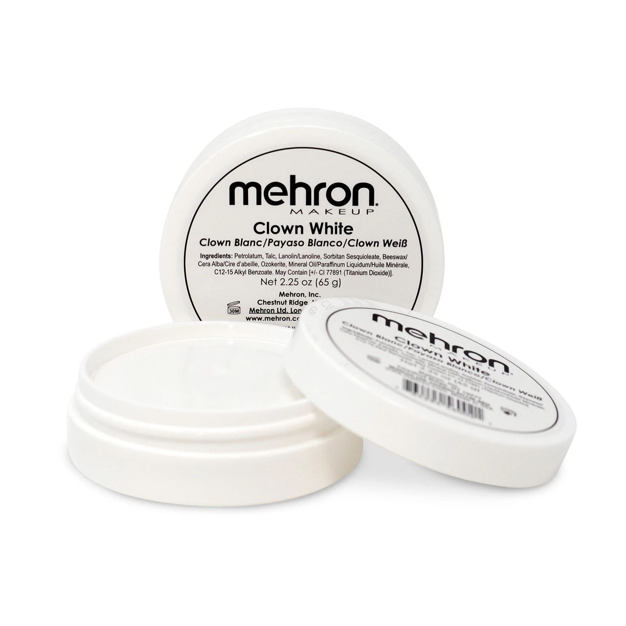 Clown White Cream Makeup 2 Oz | Mehron | Makeup 1 Clown White Cream Makeup 2 Oz | Mehron | Makeup