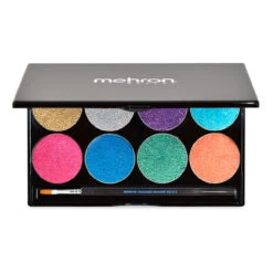 Paradise 8 Color Makeup Pallete Metallic | Mehron | Makeup
