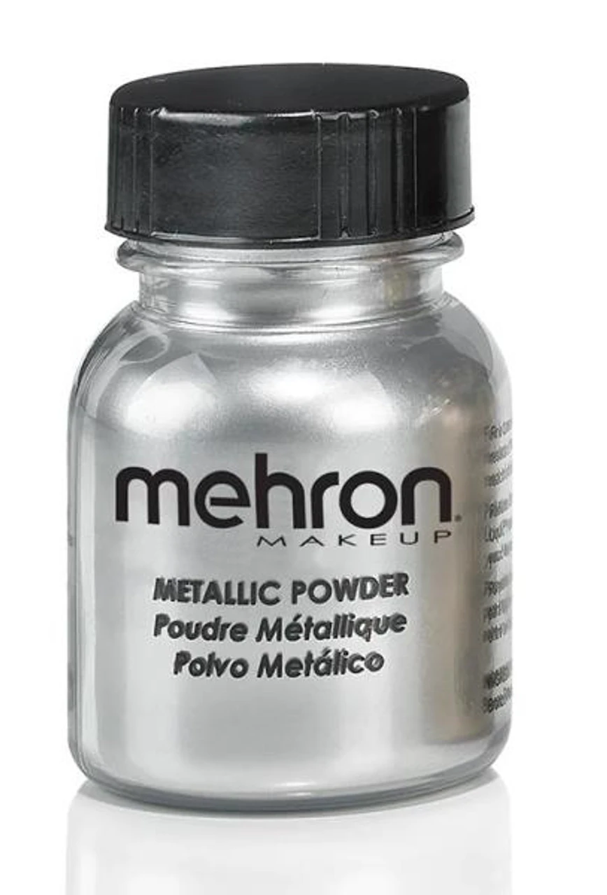 Metallic Powder 1 Oz Silver | Mehron | Makeup 1 Metallic Powder 1 Oz Silver | Mehron | Makeup