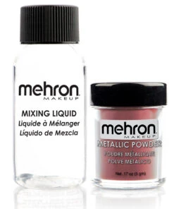 Metallic Powder With Mixing Liquid Rose Gold | Mehron | Makeup