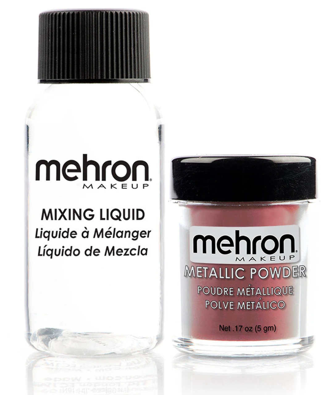 Metallic Powder With Mixing Liquid Rose Gold | Mehron | Makeup 1 Metallic Powder With Mixing Liquid Rose Gold | Mehron | Makeup