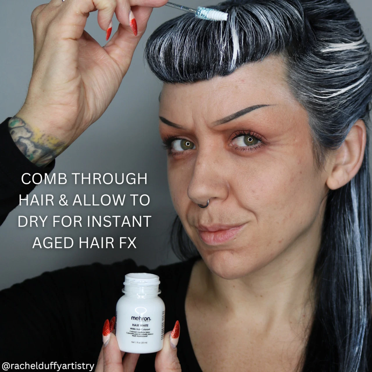 Hair Colorant 1 Oz White | Mehron | Makeup 3 Hair Colorant 1 Oz White | Mehron | Makeup - Image 3