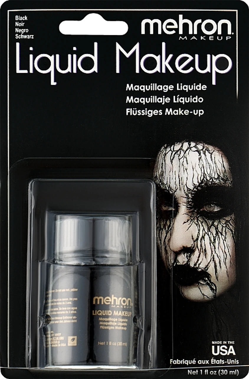 Liquid Makeup 1 Oz Black | Mehron | Makeup 2 Liquid Makeup 1 Oz Black | Mehron | Makeup - Image 2