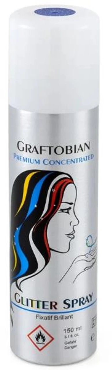Graftobian Glitterspray Blue | Graftobian | Makeup 1 Graftobian Glitterspray Blue | Graftobian | Makeup