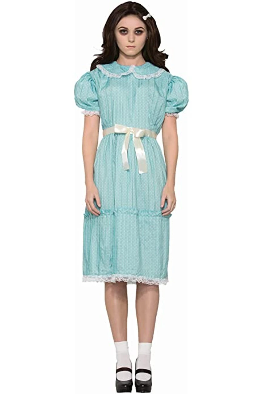 The Shining Inspired Creepy Twin Plus Size Costume | The Shining | Womens Costumes 1 The Shining Inspired Creepy Twin Plus Size Costume | The Shining | Womens Costumes