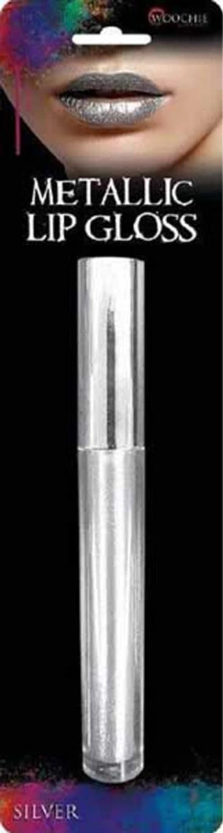 Metallic Lip Gloss Silver | Woochie | Makeup