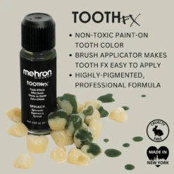 Tooth FX Temporary Tooth Paint Spinach | Mehron | Makeup 6 Tooth FX Temporary Tooth Paint Spinach | Mehron | Makeup -The Costume Shop 621Q28620 20three 07147.1749735581