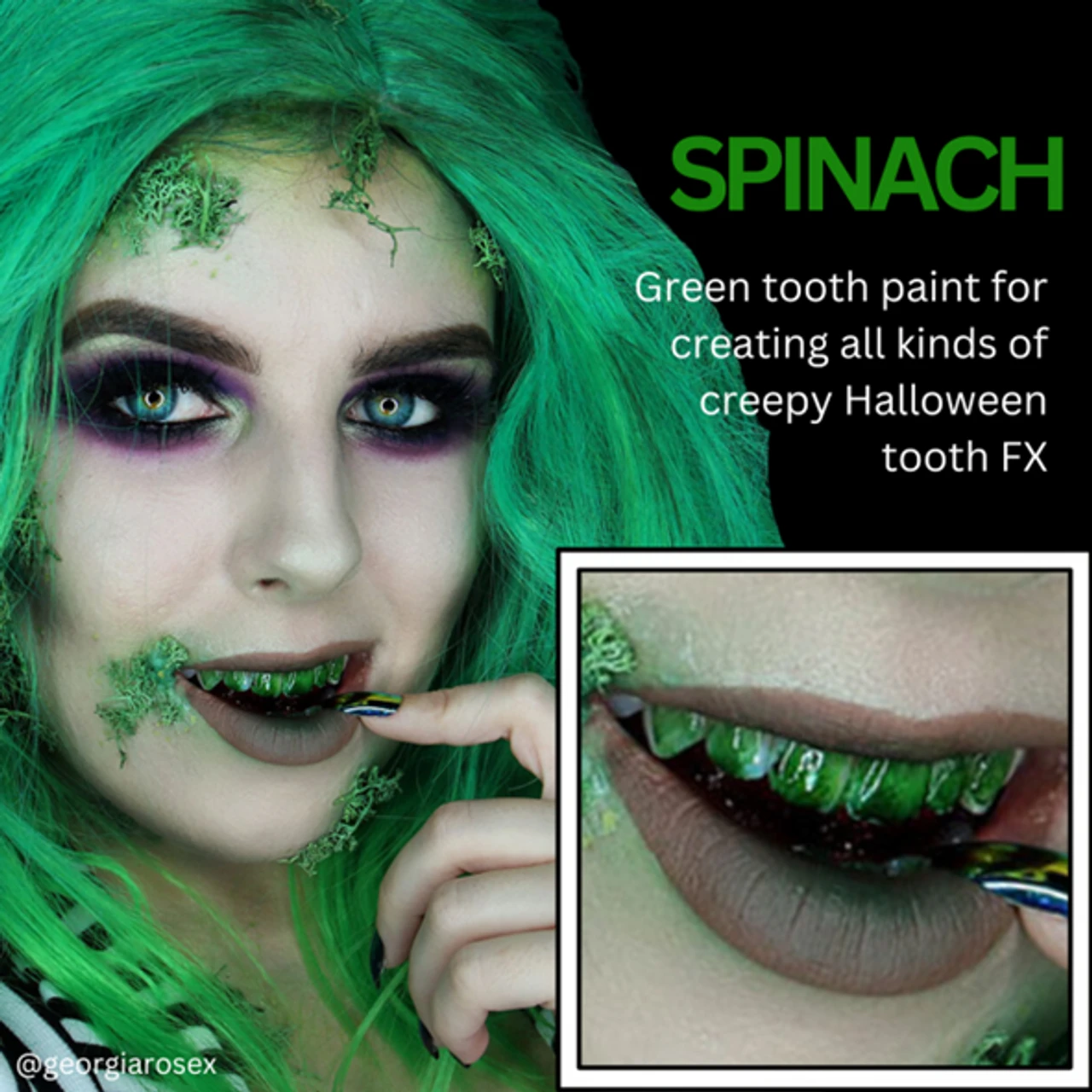 Tooth FX Temporary Tooth Paint Spinach | Mehron | Makeup 2 Tooth FX Temporary Tooth Paint Spinach | Mehron | Makeup - Image 2