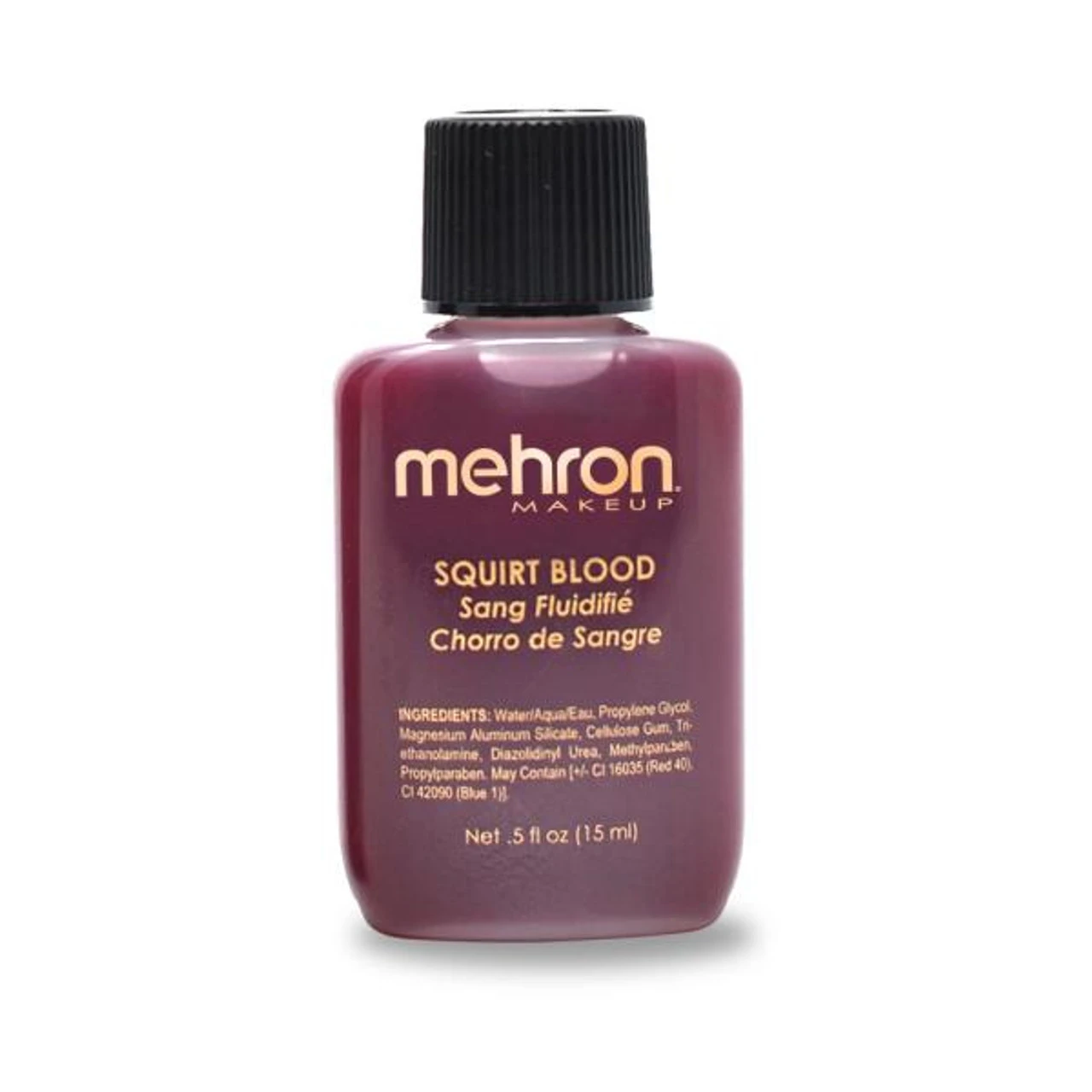 Squirt Blood .5 Oz Bright Arterial | Fake Blood | Mehron | Makeup 1 Squirt Blood .5 Oz Bright Arterial | Fake Blood | Mehron | Makeup