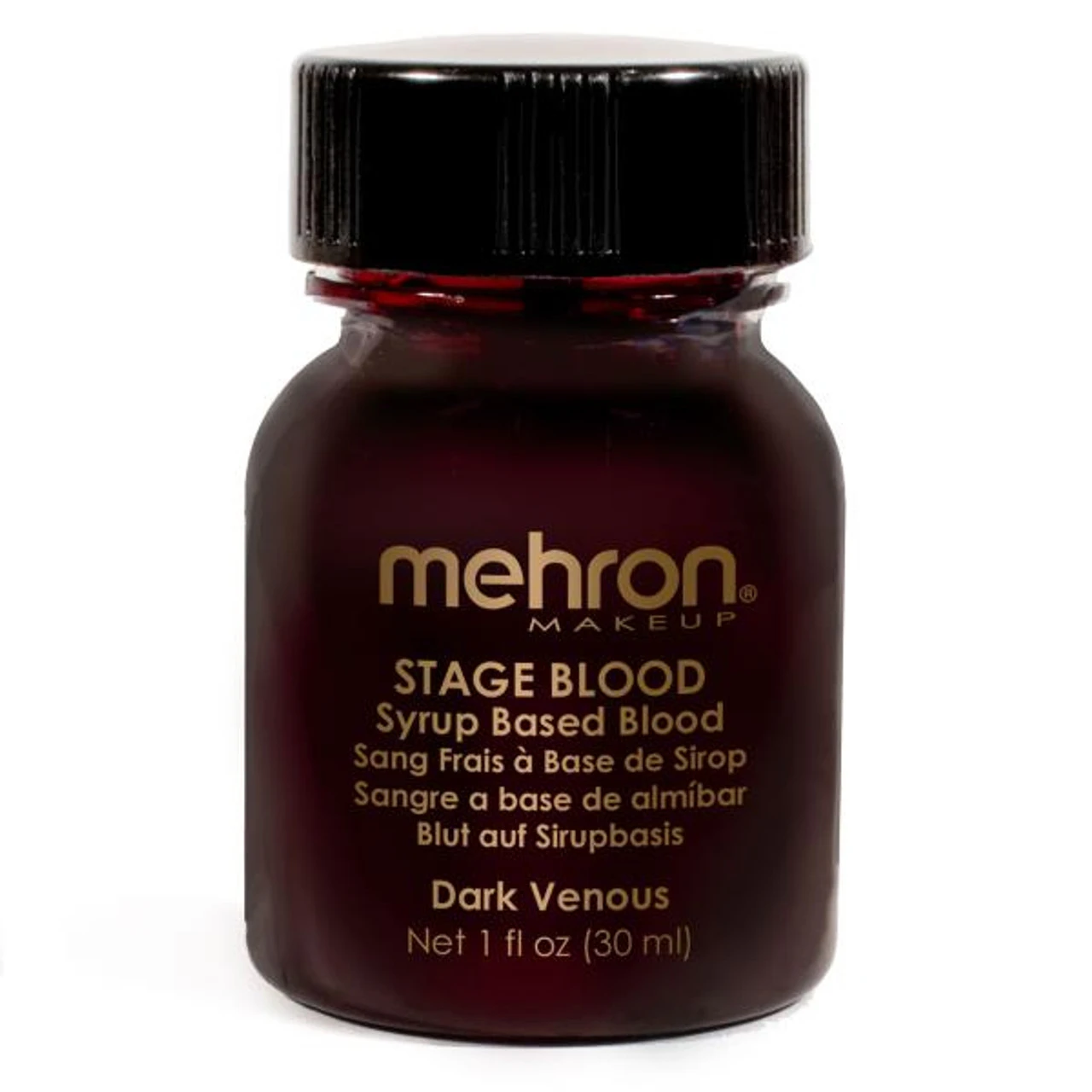 Stage Blood 1 Oz Dark Veinous | Mehron | Makeup 1 Stage Blood 1 Oz Dark Veinous | Mehron | Makeup