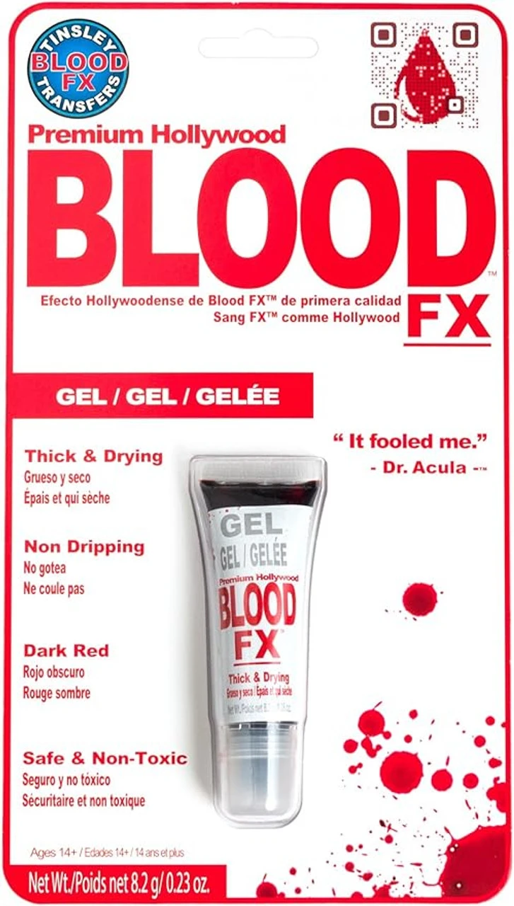 Thick Blood Gel FX 8.2 Gm | Fake Blood | Tinsley | Special Effects | Makeup 1 Thick Blood Gel FX 8.2 Gm | Fake Blood | Tinsley | Special Effects | Makeup