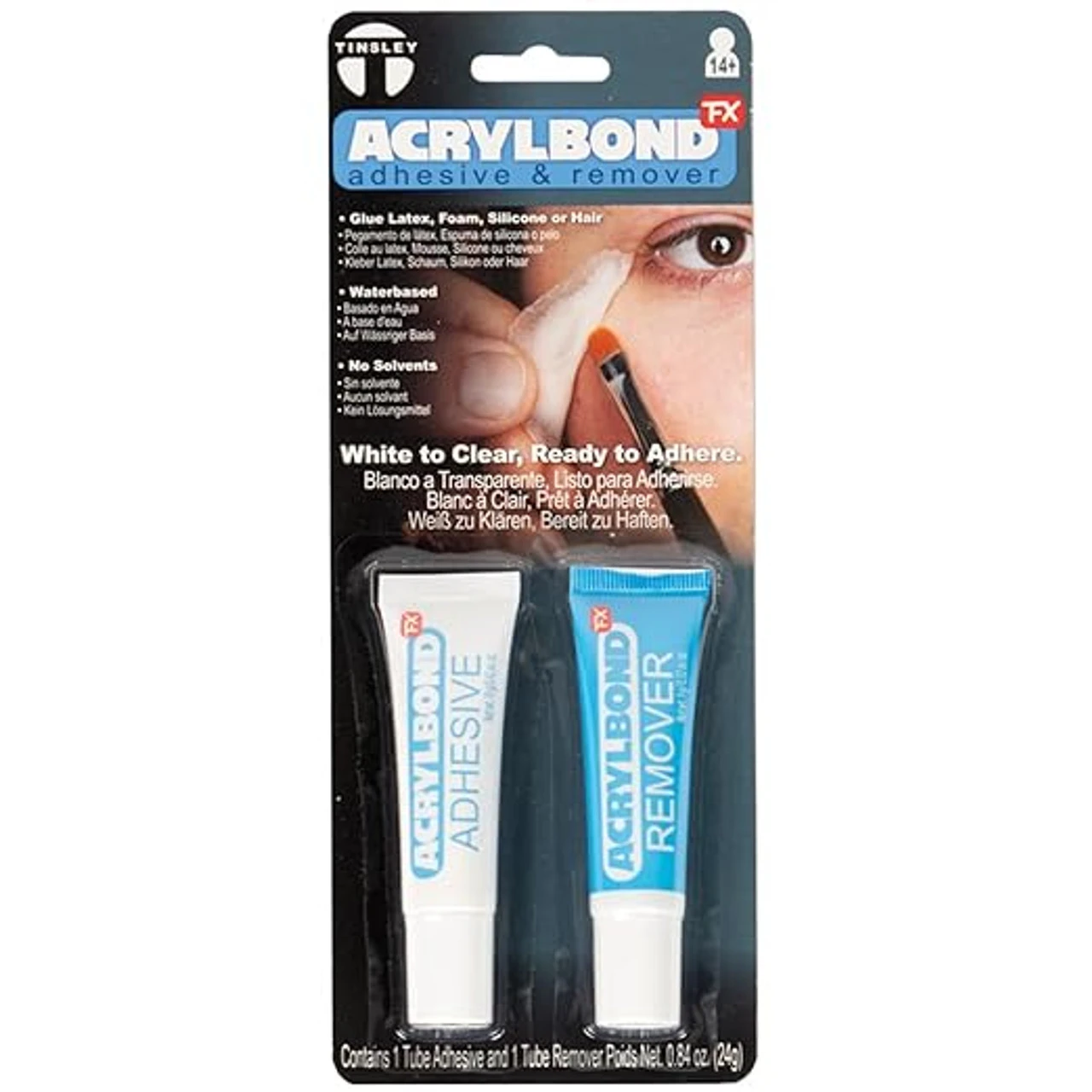 Acrylbond W/Remover | Tinsley | Special Effects | Makeup 1 Acrylbond W/Remover | Tinsley | Special Effects | Makeup