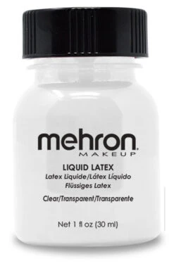 Clear Liquid Latex With Brush 1 Oz | Mehron | Makeup