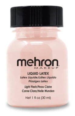 Liquid Latex With Brush 1 Oz Light Flesh | Mehron | Makeup