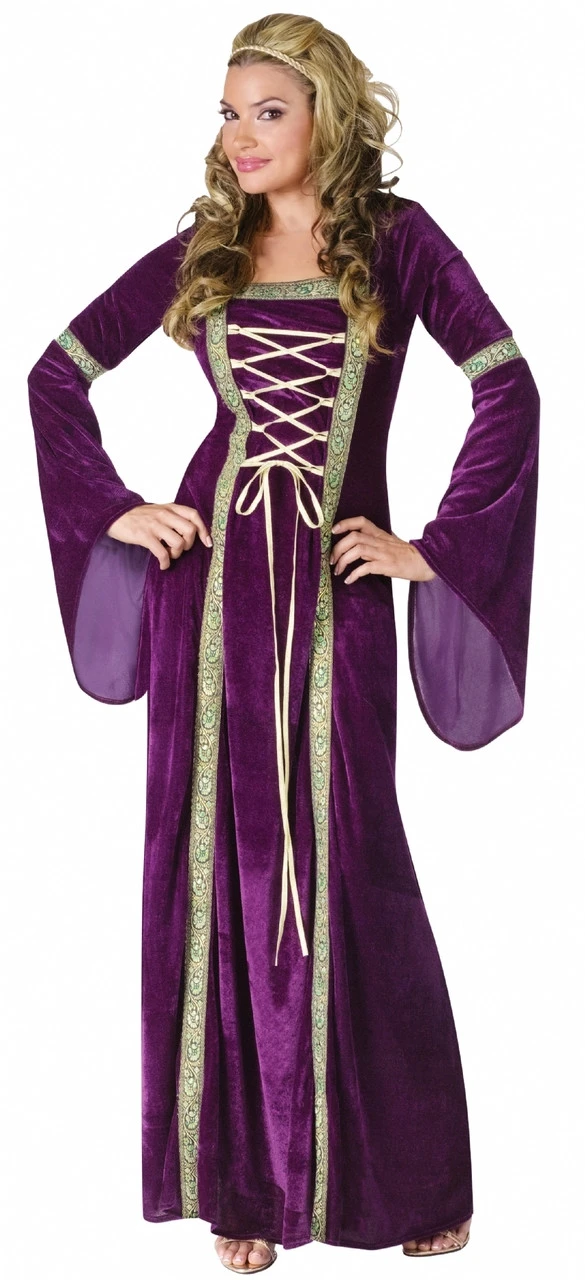 Medieval Maiden In Purple Costume | Medieval | Womens Costumes 1 Medieval Maiden In Purple Costume | Medieval | Womens Costumes