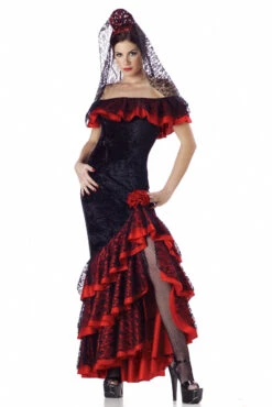 Senorita Spanish Dancer Deluxe Costume | Around The World | Womens Costumes